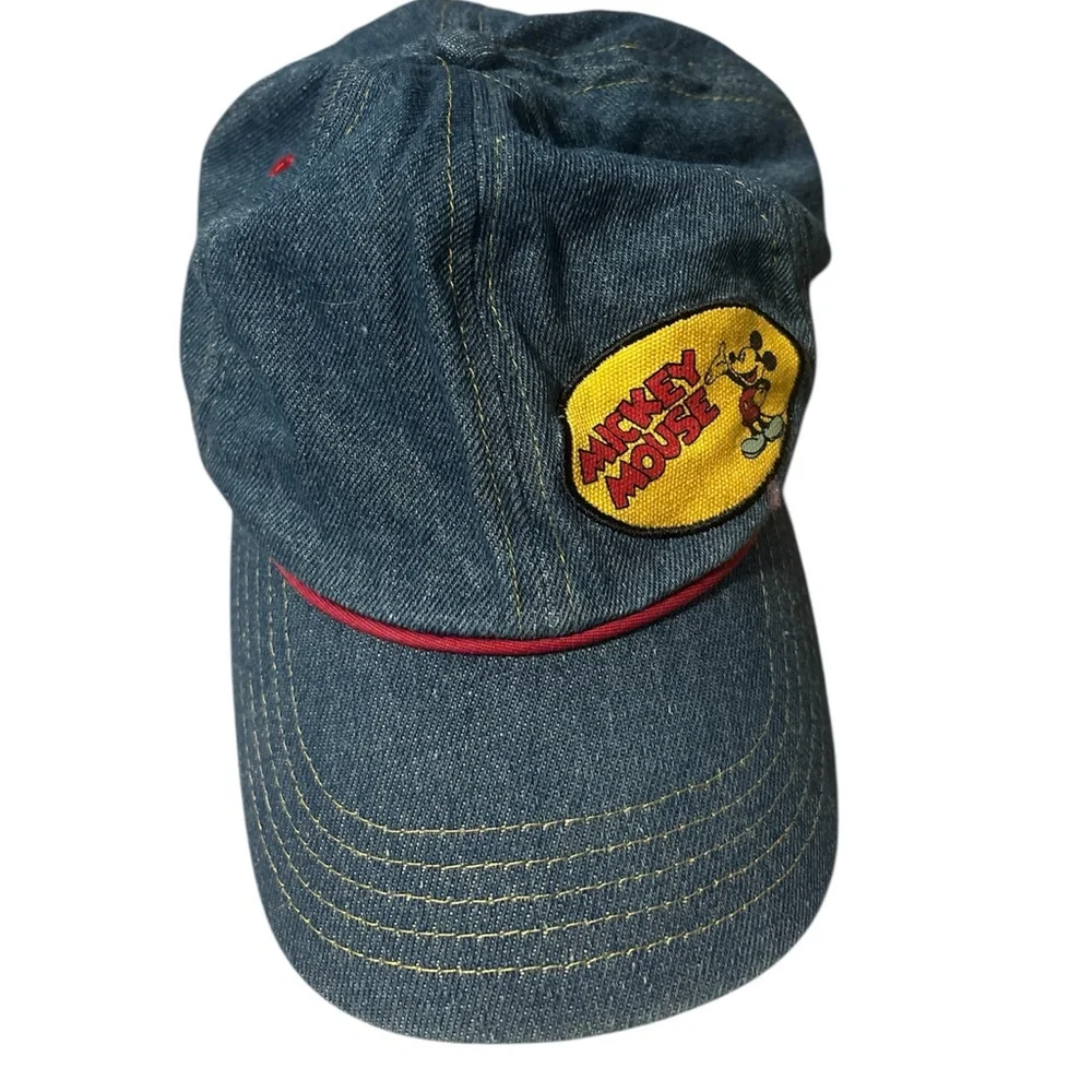 Disney Blue Denim Mickey Mouse Kids Cap